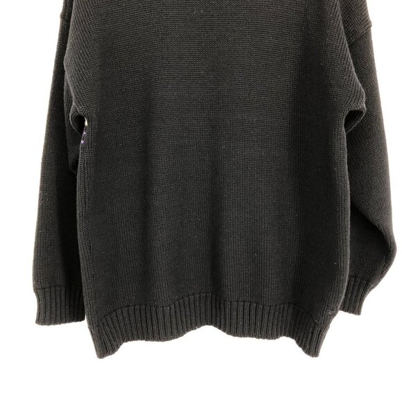 Cappello Black ugly / grandma christmas sweater w/snowflakes &  polar bears M - Picture 9 of 14